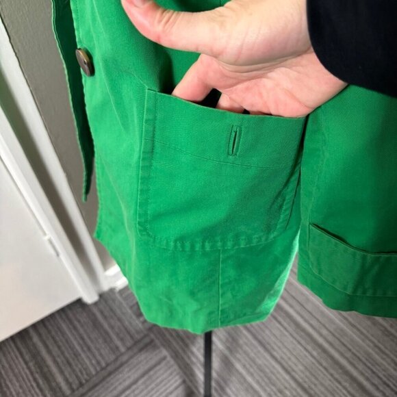 Banana Republic Kelly green double breasted jacket business casual. - Picture 5 of 9